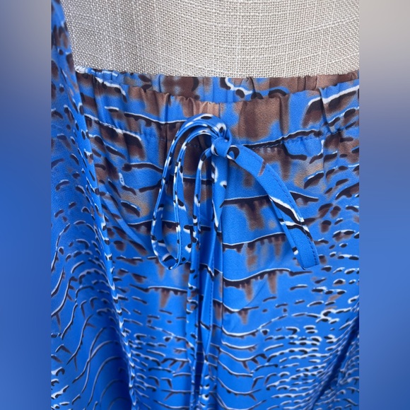 Luxury Two Piece Crocodile Pants Set Chiffon Kimono Kaftan Swimsuit Coverup. - Picture 7 of 14